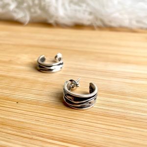 925 sterling silver earrings, hypoallergenic, butterfly back